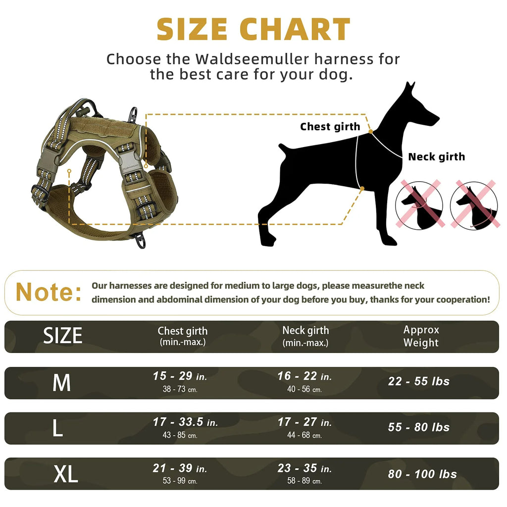 Harnais Tactique pour Chien - Museau Club