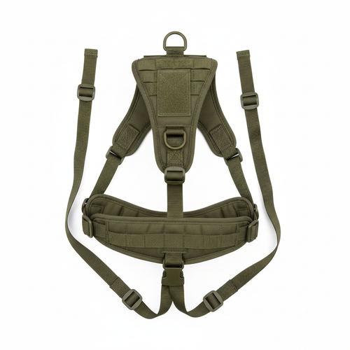 Harnais tactique pour chien fond blanc - Museau Club